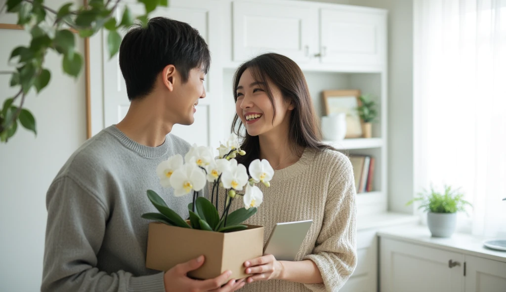 昇進祝いのメッセージを彼女へ|感動文例と胡蝶蘭の贈り物